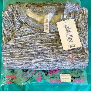 NWT Latched Mama Snuggle Up Maternity/Nursing Sweatshirt in Heathered Grey (M/L)
